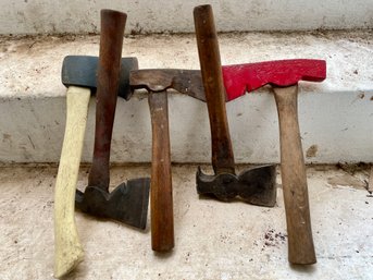 Collection Of Axes And Hatchets .