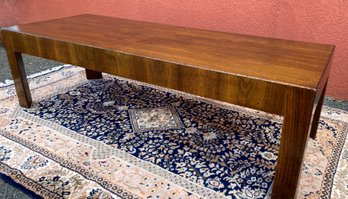 A Well Constructed Solid Wood  With Veneer Finish Rectangular Coffee Table - Made In Italy