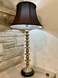 Metal And Marble Table Lamp.33' Tall