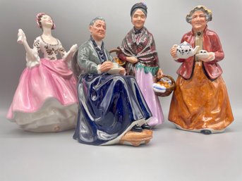 Four Royal Doulton Women Figurines.