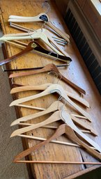 A Group Of Eleven Wooden Hanger