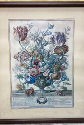 A Vintage  Print 'THE FLOWERS OF APRIL' PRINTED FOR JOHN BOWLES