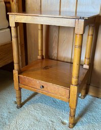 Antique One Drawer Night Table