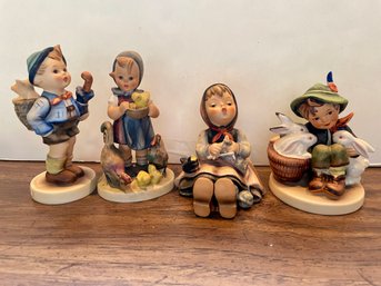 Four Vintage Hummel Figurines, Up To 4' Tall (18)