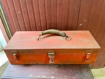 Vintage Snap-on Metal Tool Box With Content.