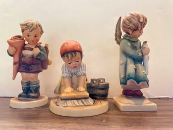 Three Vintage Hummel Figurines , Up To 6' Tall (19)