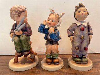 Three Vintage Hummel Figurines , Up To 5.5' Tall (20)