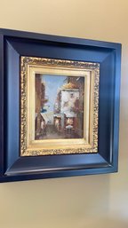 A Framed Hand Painted Oil On Canvas With COA