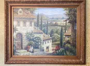 A Professionally Framed European Scenes Painting 51 X 41