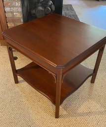 Classic Solid Wood Square Side Table