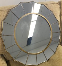 Contemporary Gold Sunshine Mirror - 1 Of 2
