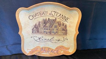 Susan Winget Chateaux D'Jeanne - Riesling Alsace France - Ceramic Plater