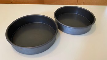 Pair Of Round Aluminum Cake Pans