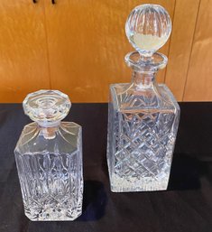 Set Of Two Glass Decanter