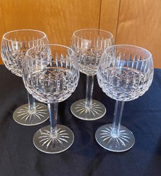 Waterford Set Of 4 Cut Crystal Goblets