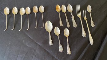 Antique And Vintage Collection Of Spoons Tiffany & More Marked Sterling