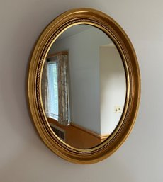 Vintage Gilt Gold Oval Mirror