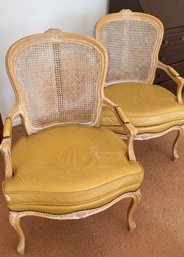 A Classic Pair Of Angelo Cappellini Bergere Chairs Made In Italy