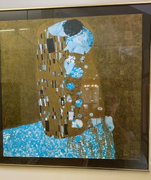 The Kiss By Gustav Klimt Framed Print - 30' X 30'