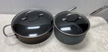 A Cuisinart 3Qt Saucepan With Cover & Commercial 3qt Pot With Cover