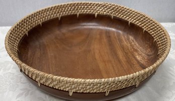 A Beautiful Hard Wood Centerpiece Bowl