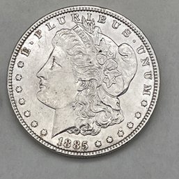 1885 Silver Morgan Dollar.