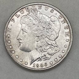 1886 Silver Morgan Dollar.
