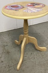 A Bombay Company Decorated Wood Side Table