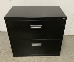 A Two Drawers Metal Legal File Cabinet.