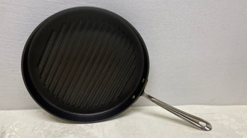 All-Clad Round Grill Pan Skillet 12' Ribbed Non-Stick