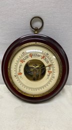 Vintage Germany Mahogany Wood Barometer