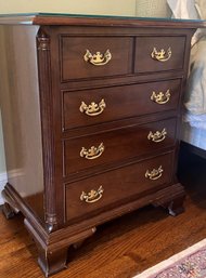 Stickley Furniture  Cherry Wood Chippendale Four Drawer Nightstand