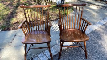 Stickley Vintage Pair Of Windsor Chair