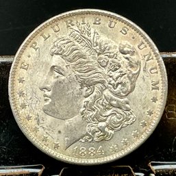 1884 Morgan Silver Dollar.