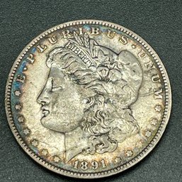 1891 Morgan Silver Dollar