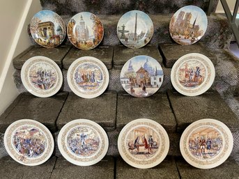 16 Limoges Decorative Plates. 8.5' Wide.