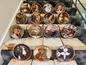 15 Norman Rockwell Women And Girls Plates.8.5'