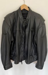 A Vintage Harley-Davidson FXRG Mens Leather Motorcycle Riding Biker Jacket XL