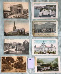 Lot # 4 Of 8 Circa 1908 - 1938 Postcards / Post Cards From Edinburgh Scotland, Belfast, Nurnberg & More