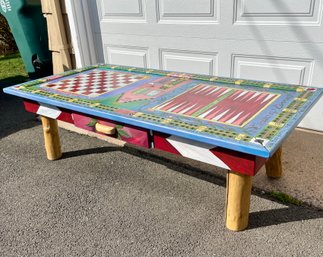 One Of A Kind, Artisan Made Urban Game Table By Sticks Co'.,1996. (retails For 5K)