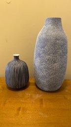 Home Decor Two Ceramic Vases Made In Thailand