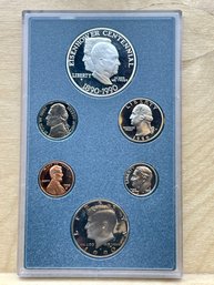 1990 U.s Mint Set- Eisenhower Centennial Silver Dollar.