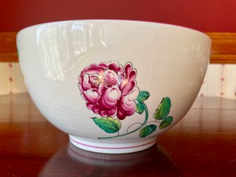 Tiffany & Co. 'strasbourg Flowers' , Porcelain Serving Bowl.