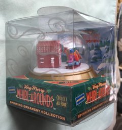 Whirl-Arounds Spinning Snow Globe Type Christmas Ornament In The Original Box