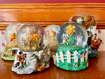 Collection Of 5 Snow Globes , Disney And More.