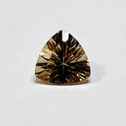 2.65 Carat ----- 10x10mm Trillian Cut Champagne Quartz Loose Gemstone