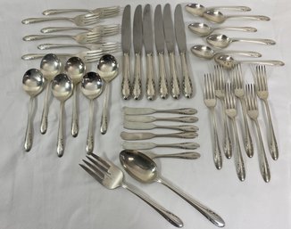 Sterling Silver 38 Pieces With Monogram 'M' - 1099 Grams