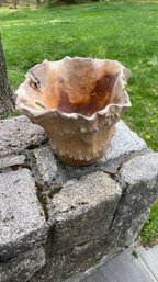 A Vintage Burlwood Carved Bucket