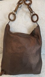 A Whitting & David Bag With Wood Strap