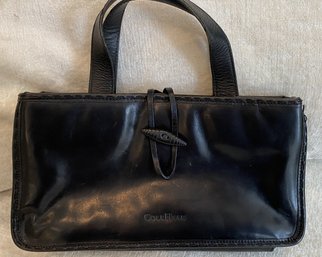 A COLE HAHN Black Leather Pocketbook Purse